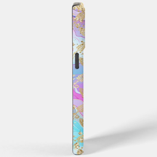 Monogram moderne Abstracte glitter gepersonaliseer Case-Mate iPhone Case (Achterkant / Rechts)