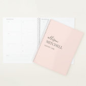 Monogram Moderne Chic Script Calligraphy Planner (Display)