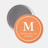 Monogram Moderne Eenvoudige Chic Dank u voor het k Magneet (Voorkant / Achterkant)
