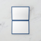 Monogram Moderne Elegant Chic Script Name Notitiekaartje (Binnen)