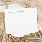 Monogram Moderne Elegant Chic Script Name Notitiekaartje