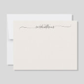 Monogram Moderne Elegant Chic Script Name Notitiekaartje