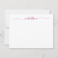 Monogram Moderne Elegant Chic Script Name