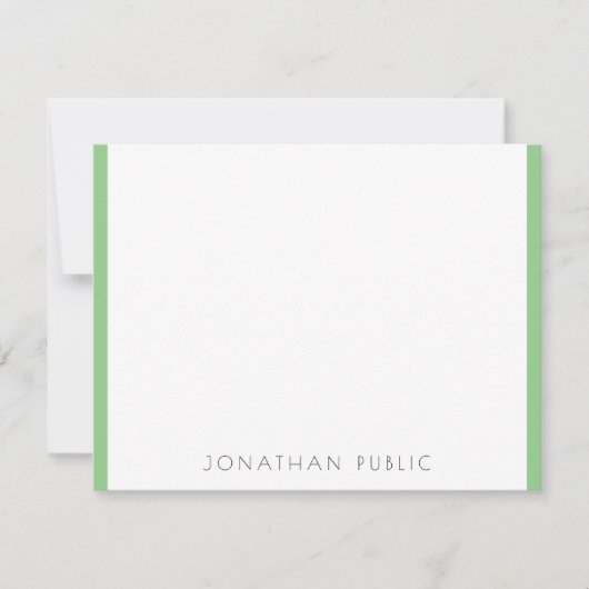 Monogram Moderne Elegante Minimalistische Sjabloon (Voorkant)