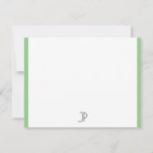 Monogram Moderne Elegante Minimalistische Sjabloon (Achterkant)