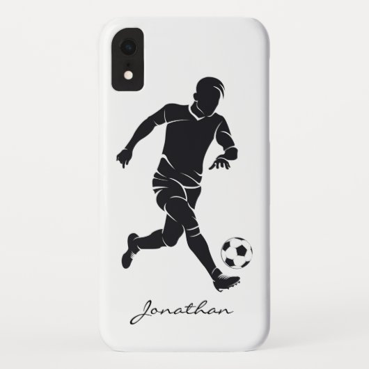 Monogram Moderne Football Sport Player Sport Case-Mate iPhone Case (Achterkant)