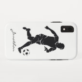 Monogram Moderne Football Sport Player Sport Case-Mate iPhone Case (Achterkant (horizontaal))