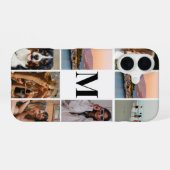Monogram Moderne Fotocollage iPhone 16 Hoesje (Achterkant horizontaal)