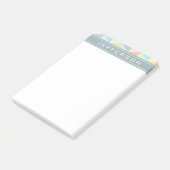 Monogram Moderne Geometrische Post-it® notes 4 x 6 (Schuin)