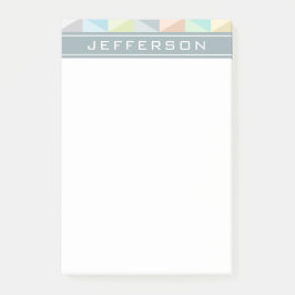 Monogram Moderne Geometrische Post-it® notes 4 x 6