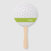 Monogram. Moderne golfbal textuur. Handwaaier (Achterkant)