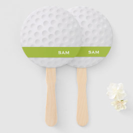 Monogram. Moderne golfbal textuur. Handwaaier