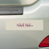 Monogram Moderne Kalligrafie Naam Initialen Bumpersticker (Op auto)