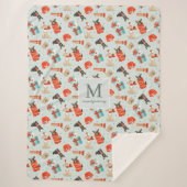 Monogram | Moderne kersthonden uit de middeleeuwen Sherpa Deken (Voorkant)