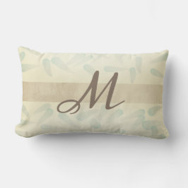 monogram moderne kussen met gloeiende plaat abstra