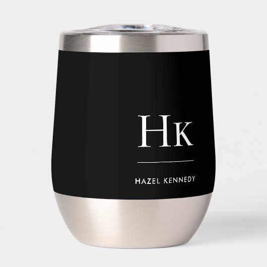 Monogram Moderne Minimalistische Elegante Monogram (Voorkant)