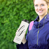 Monogram moderne minimalistische elegante script I Thermosbeker