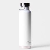 Monogram Moderne Minimalistische Handgeschreven Sc Waterfles (Rechts)