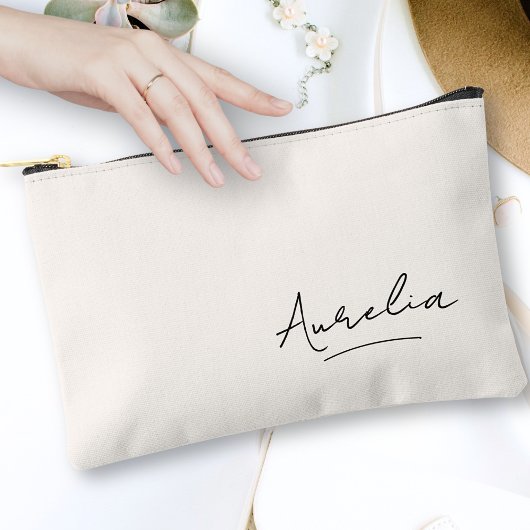 Monogram Moderne Minimalistische Handtekening Scri Etui