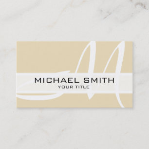 Monogram Moderne Nederlandse witte achtergrond Visitekaartje