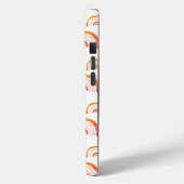 Monogram Moderne Oranje Waterverf Regenboog Case-Mate iPhone Case (Achterkant / Links)
