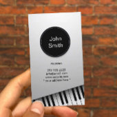 Monogram Moderne Pianist Muzikant Muziek Visitekaartje