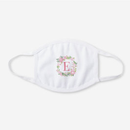 Monogram moderne roze waterverf florals