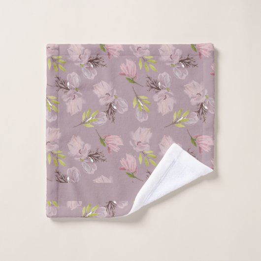 Monogram moderne rustige kleur van de passievruch bad handdoek (Wasdoekje)