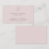 Monogram Moderne Sjabloon Trendy Elegant Top Visitekaartje (Voorkant / Achterkant)