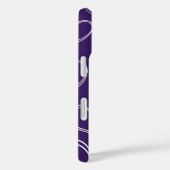 Monogram Moderne Streep Liefde Hart Meisjesachtig Case-Mate iPhone Case (Achterkant / Rechts)