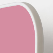 Monogram Moderne Strepen Roze Wit Pickleball Paddle (Links Detail)