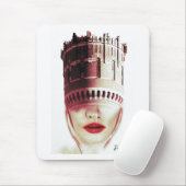 Monogram moderne unieke Imagination Collage artwor Muismat (Met muis)