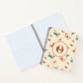 Monogram moderne Waterverf vlinders Notitieboek (Binnen)