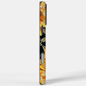 Monogram Moderne Zonnebloem Glitter Gepersonalisee Case-Mate iPhone Case (Achterkant / Rechts)