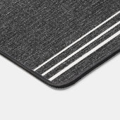 Monogram Moderne Zwarte Denim Print Platinum Accen Bureaumat (Hoek)