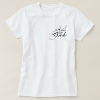 Monogram Moeder van de bruid bruiloft T-Shirt
