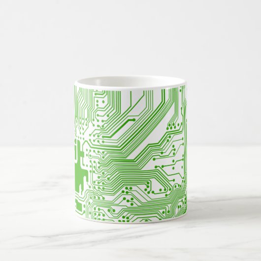 Monogram Moederbord Computer Circuit mok - Groen (Center)
