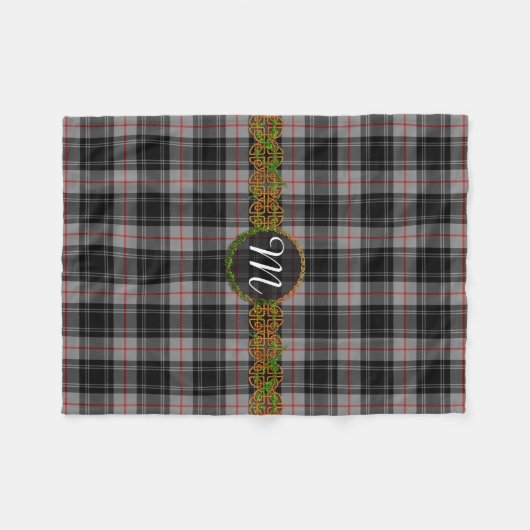 Monogram Moffat Tartan Fleece Deken (Voorkant (Horizontaal))