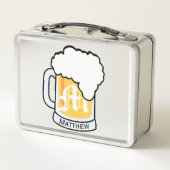 Monogram Mok en naam van de voorste bier (Achterkant)