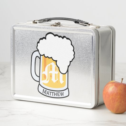 Monogram Mok en naam van de voorste bier (In situ)