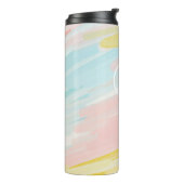 Monogram mok van geblazen schilderij geïsoleerde t (Gedraaid links)