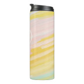 Monogram mok van geblazen schilderij geïsoleerde t (Geroteerd rechts)