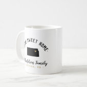 Monogram Mok voor homepage van Kansas Home Sweet (Voorkant links)