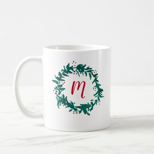 Monogram Mok voor schurende bessen koffie (Links)