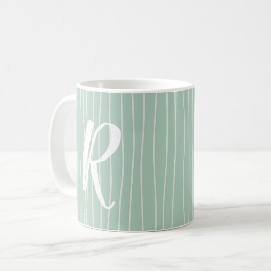 Monogram Mokken aanpassen Moderne Bamboeafdrukken (Voorkant links)