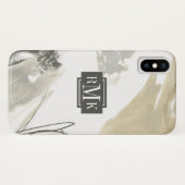 Monogram | Monochrome Momentum Case-Mate iPhone Case (Achterkant (horizontaal))