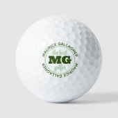 Monogram monogram beste golfer naam golfballen (Voorkant)