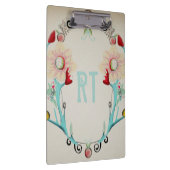 Monogram Monogram Menige Wederkerige Vintage Klembord (Rechts)