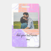 monogram monogram monogram met een eenvoudige, aan badge (Achterkant)