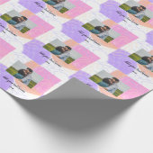 monogram monogram monogram met een eenvoudige, aan cadeaupapier (Hoek)